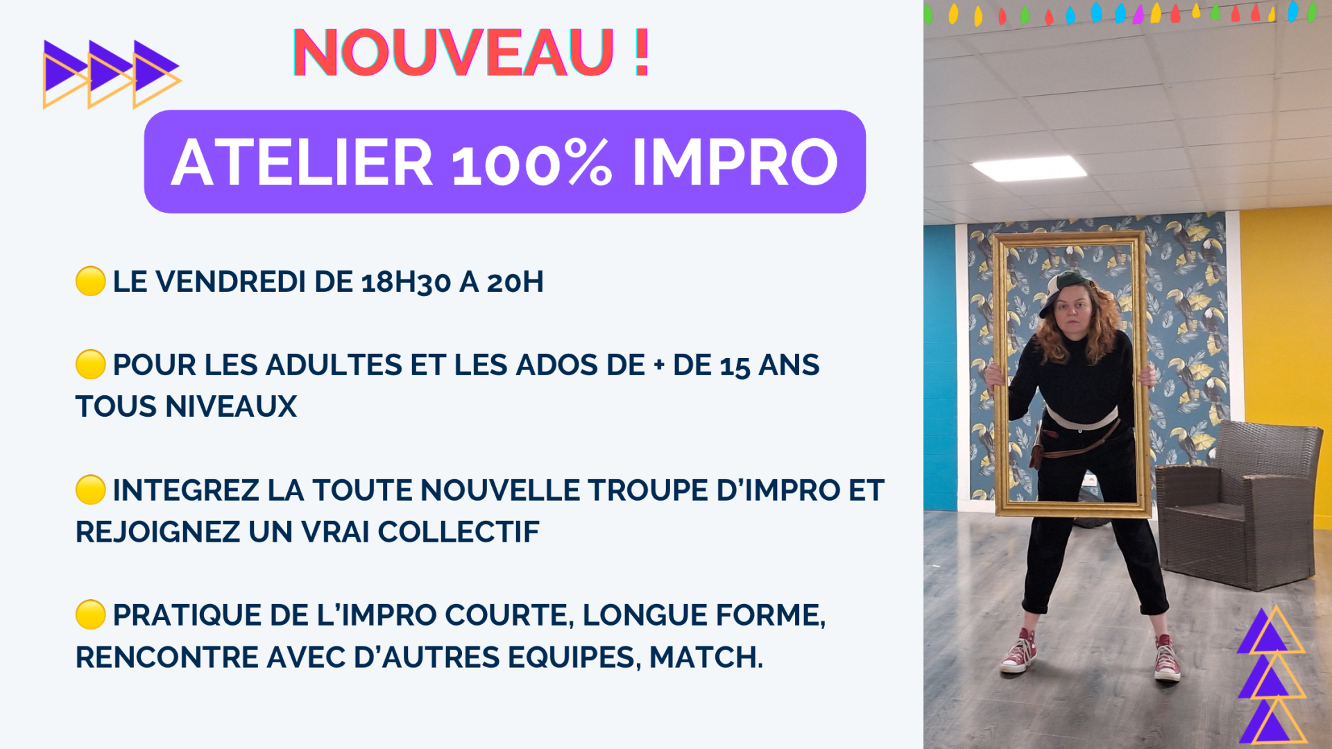 Cours de theatre pour tous tes 1