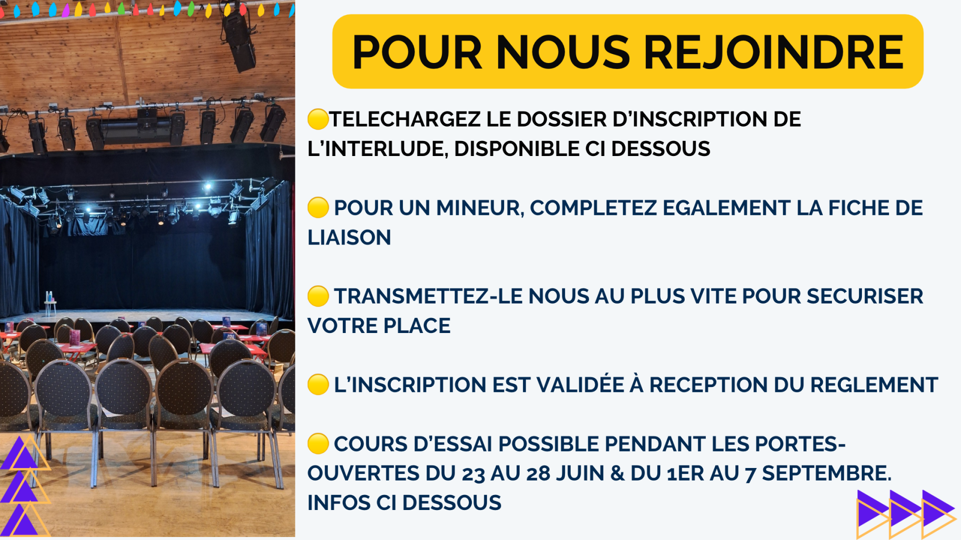 Cours de theatre pour tous tes 6