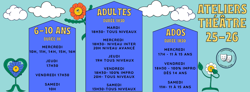 Planning des ateliers 25 27